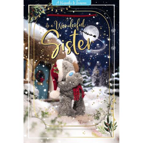 3D Holographic Wonderful Sister Me to You Bear Christmas Card £3.39